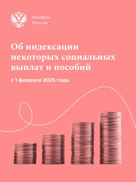 Маткапитал и еще более 40 социальных выплат, пособий и компенсаций с 1 февраля увеличатся на 9,5%